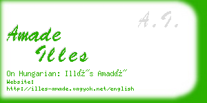 amade illes business card